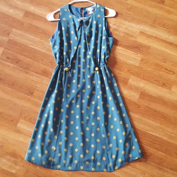 Anthropologie Dresses & Skirts - Anthropologie silk polka dot dress